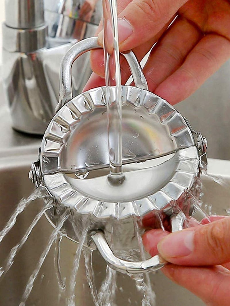 أداة صنع السمبوسة من الستانلس ستيل – قالب إغلاق العجين اليدوي - Image 4